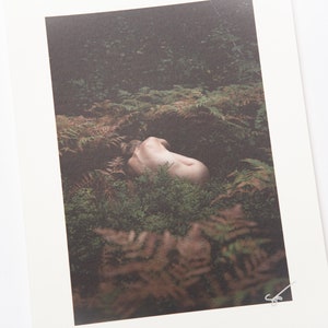 Sweden Wall Art Scandinavian Forest Nymph Fine Art Nude Prints 10x7.25 inch Photography Print Nature Body Study Stockholm, Sweden image 6