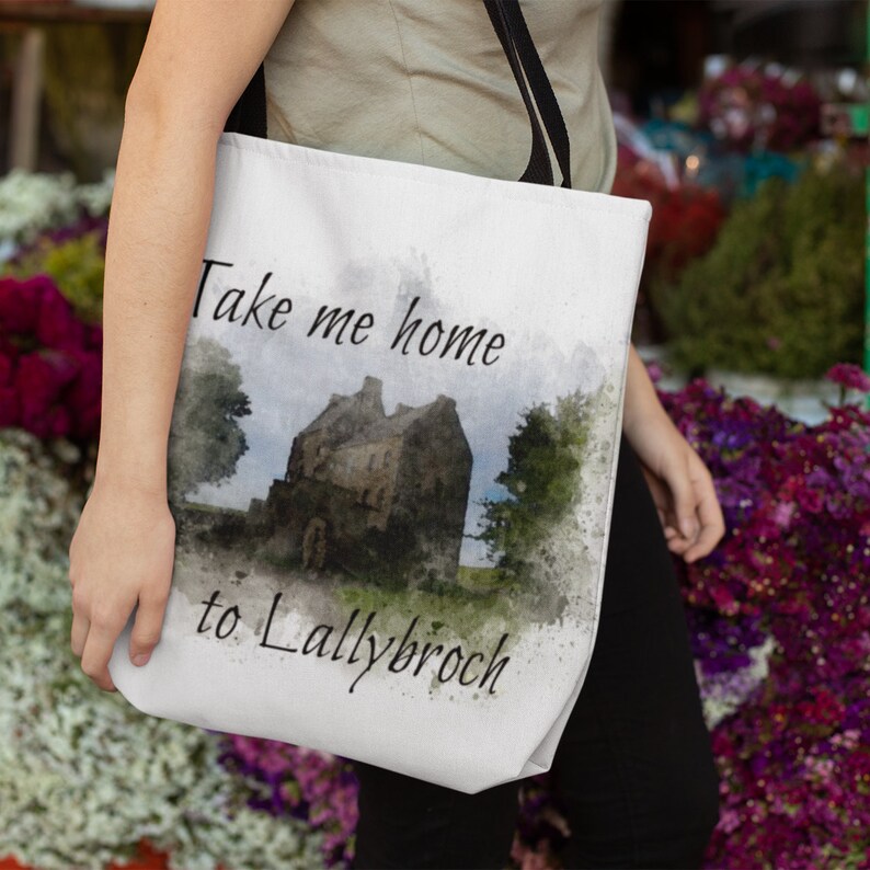 Outlander Fan Gift Take me home to Lallybroch Tote Bag Outlander Bag