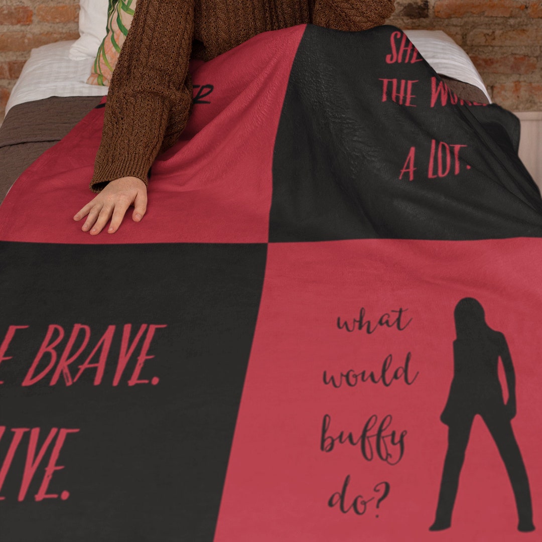 Buffy Blanket Vampire Slayer Blanket Buffy Fan Gift Etsy