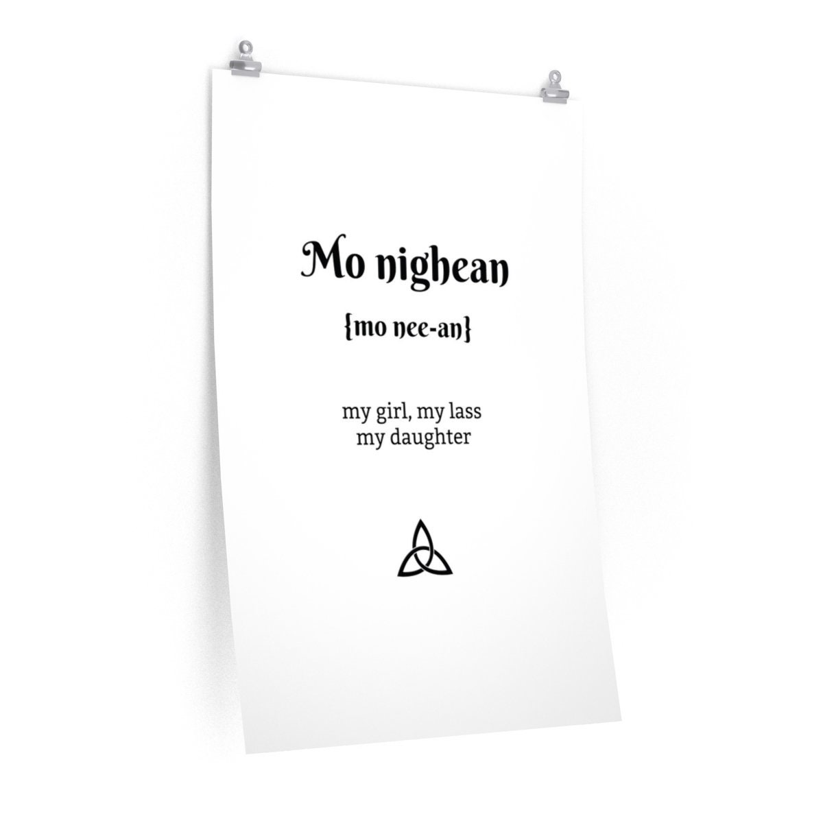 Outlander Poster Mo Nighean Gaelic Jamie Fraser Quote Etsy