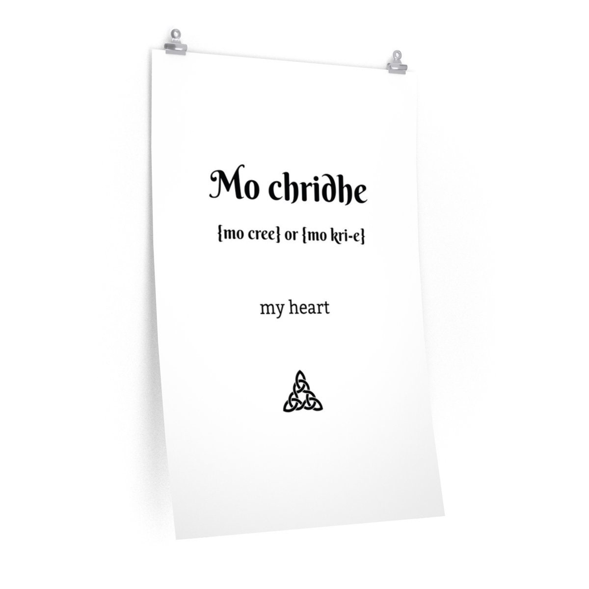 Outlander Poster Mo Chridhe Gaelic Jamie Fraser Quote Etsy