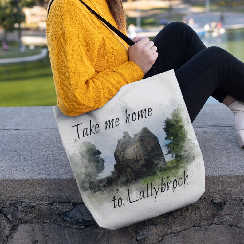 Outlander Fan Gift Take me home to Lallybroch Tote Bag Outlander Bag