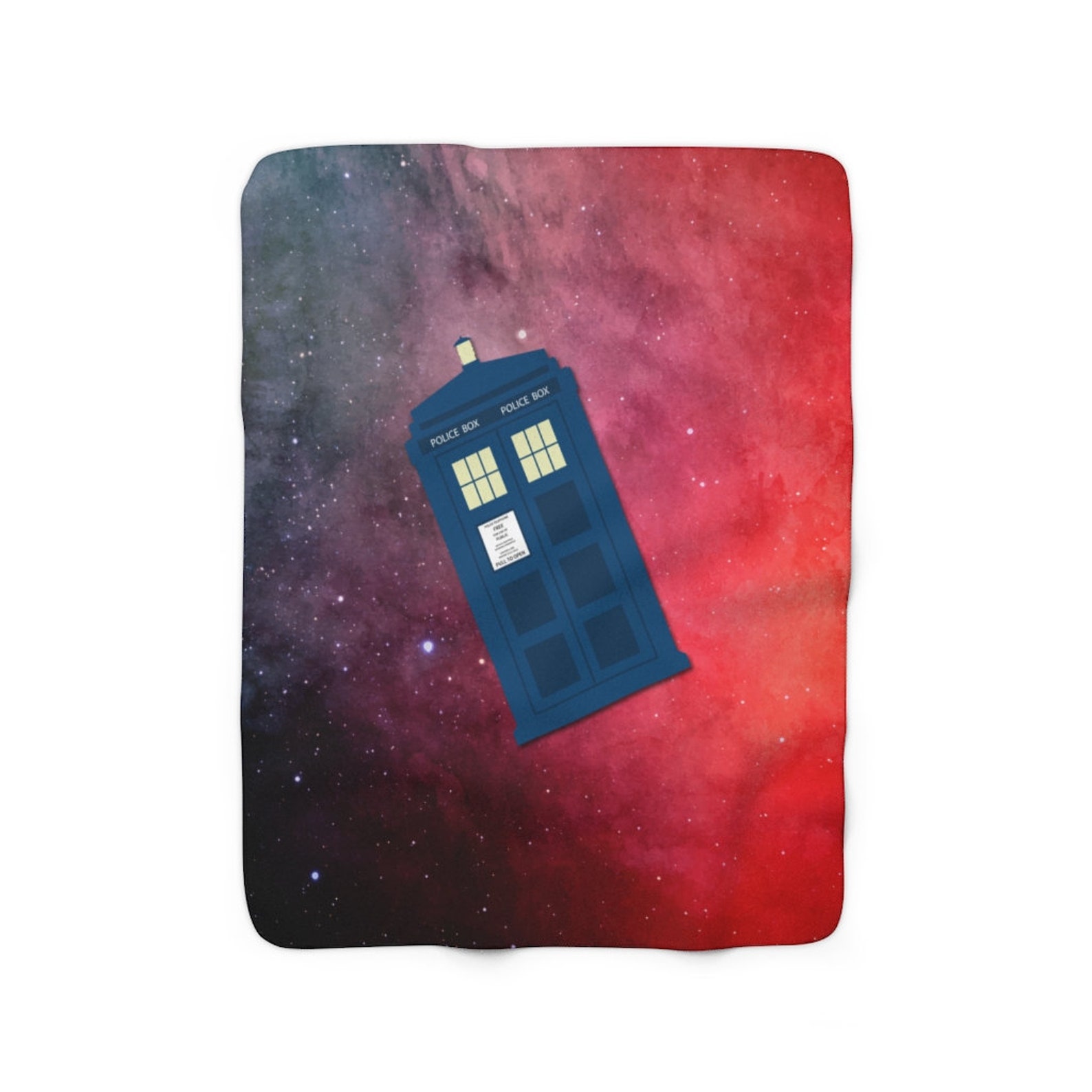Doctor Who Blanket Tardis Blanket Dr Who Fan Gift Sherpa Etsy