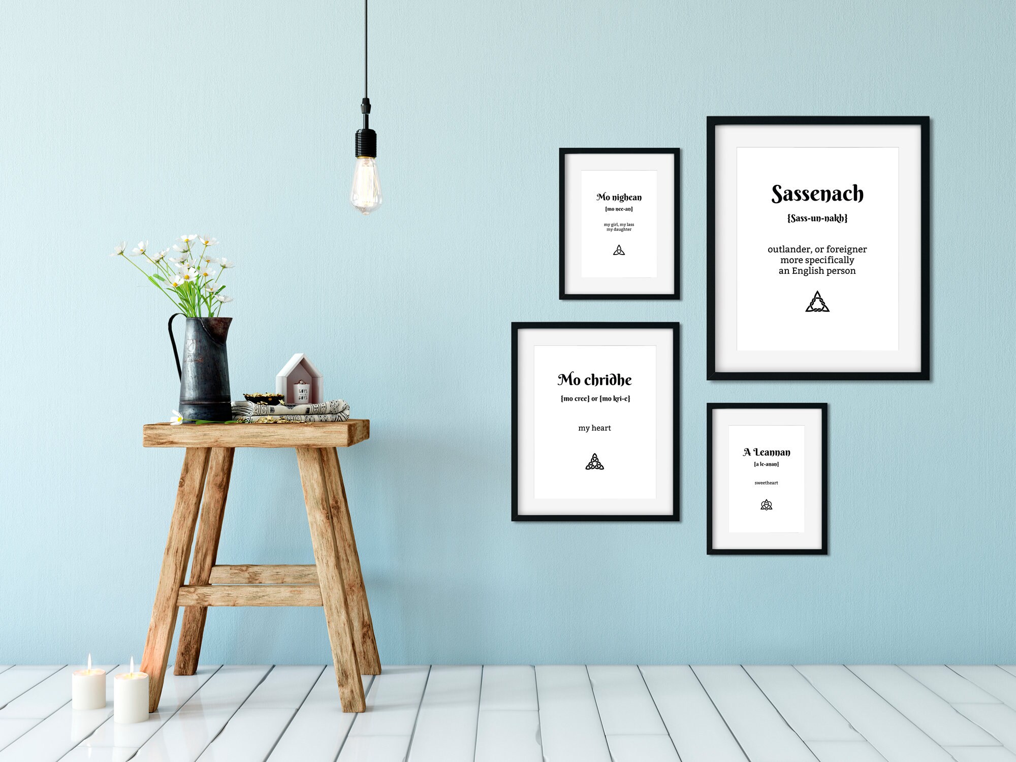 Outlander Poster Mo Chridhe Gaelic Jamie Fraser Quote Etsy