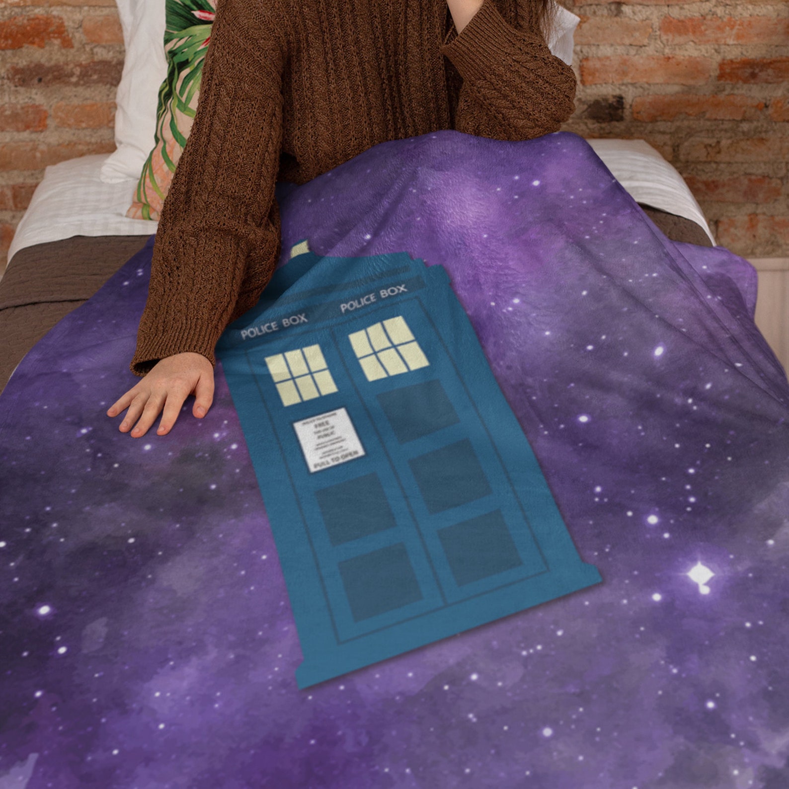 Doctor Who Blanket Tardis Blanket Dr Who Fan Gift Sherpa Etsy