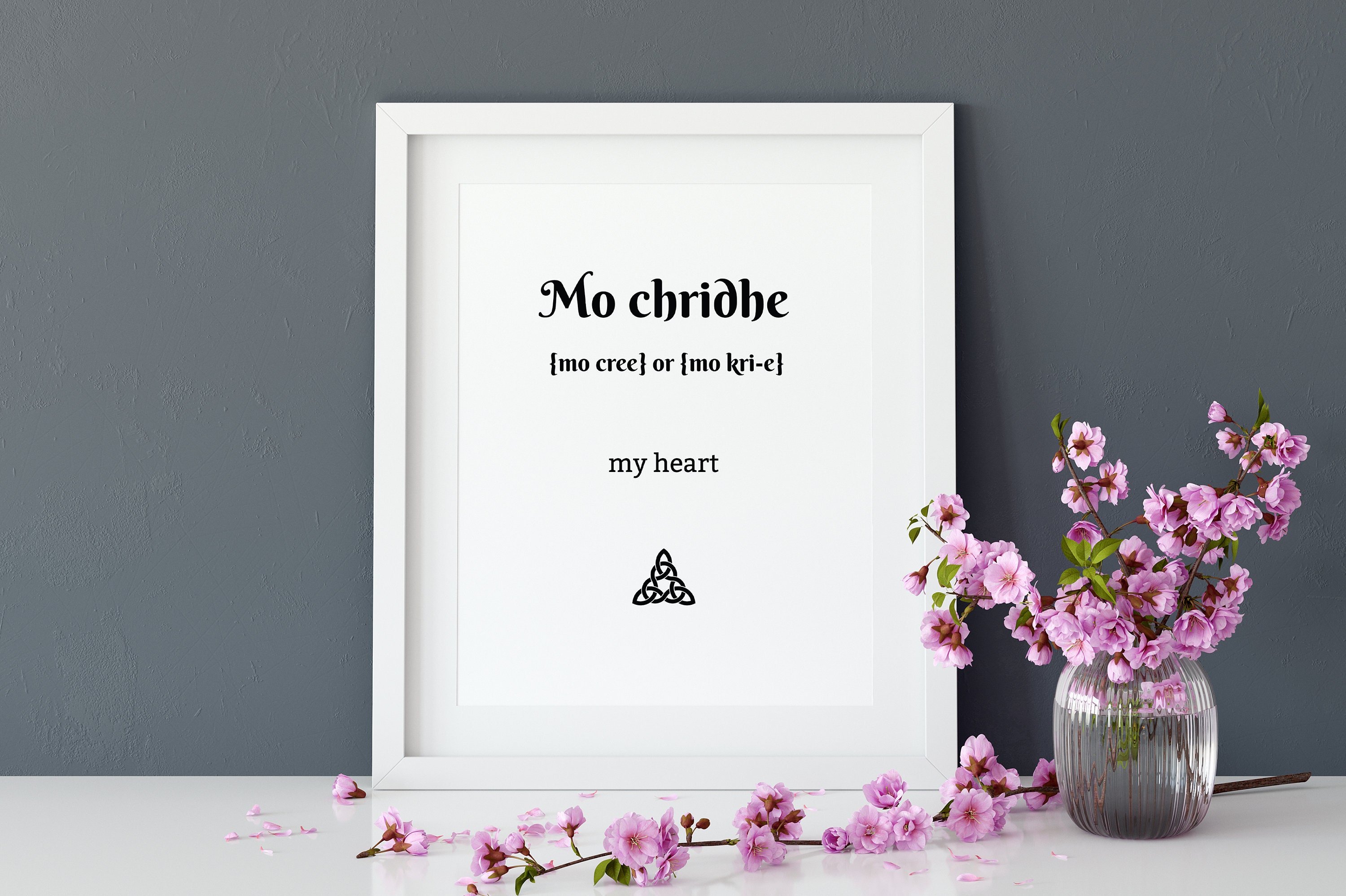 Outlander Poster Mo Chridhe Gaelic Jamie Fraser Quote Etsy