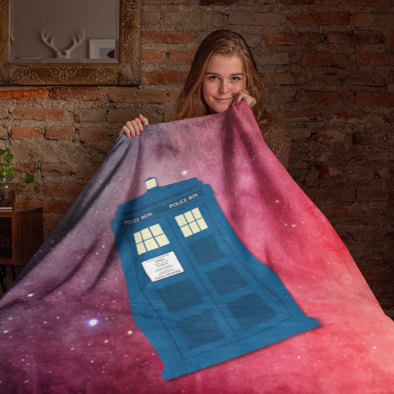 Doctor Who Blanket Tardis Blanket Dr Who Fan Gift Sherpa Etsy