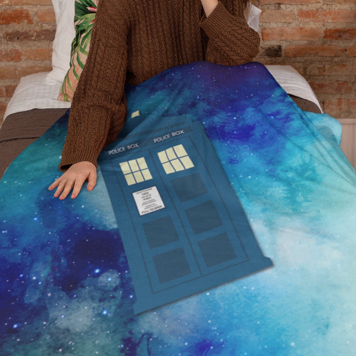 Doctor Who Blanket Tardis Blanket Dr Who Fan Gift Sherpa Etsy