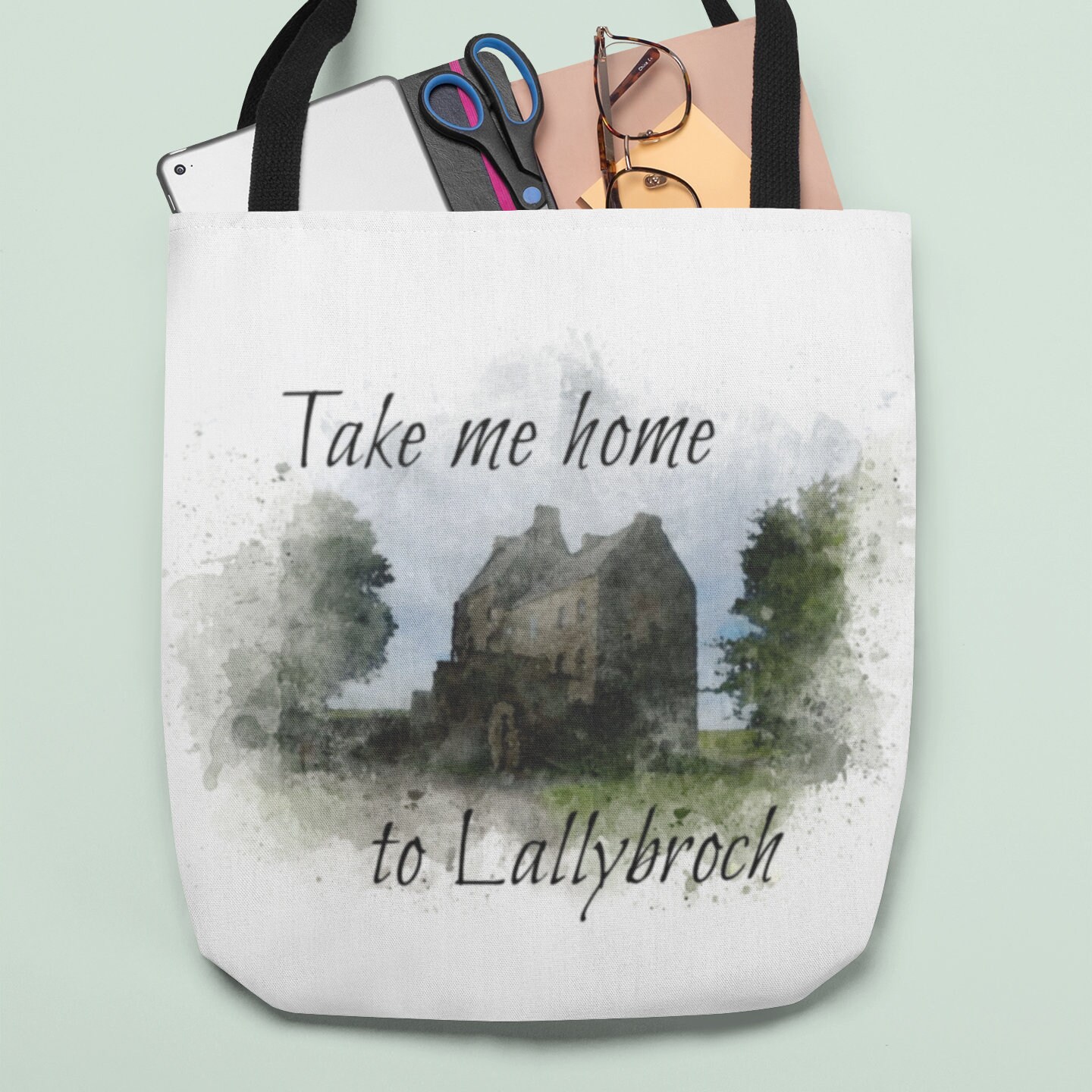 Outlander Bag Take Me Home to Lallybroch Tote Bag Etsy