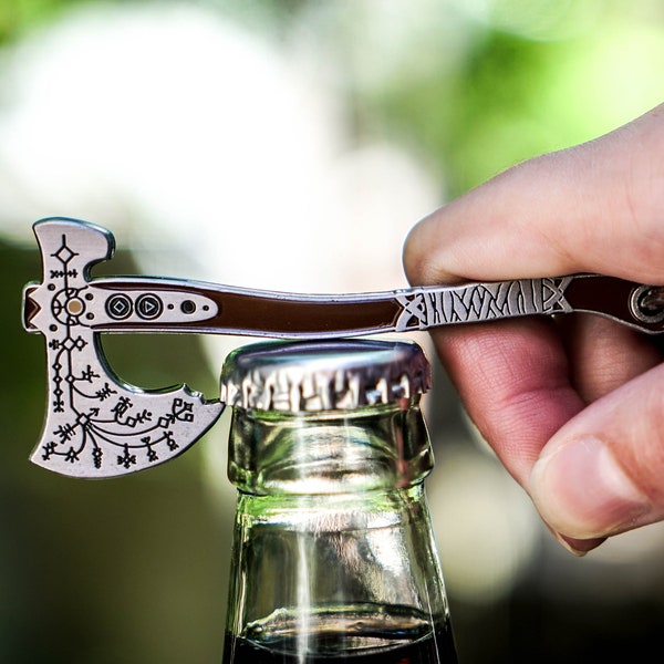 Kratos Leviathan Axe Bottle Opener Keychain - NOW DOUBLE SIDED