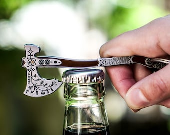 Kratos Leviathan Axe Bottle Opener Keychain - NOW DOUBLE SIDED