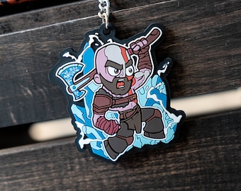 Kratos Legendary Warrior PVC Keychain