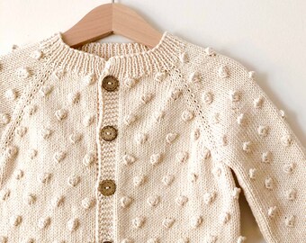 organic baby cardigan