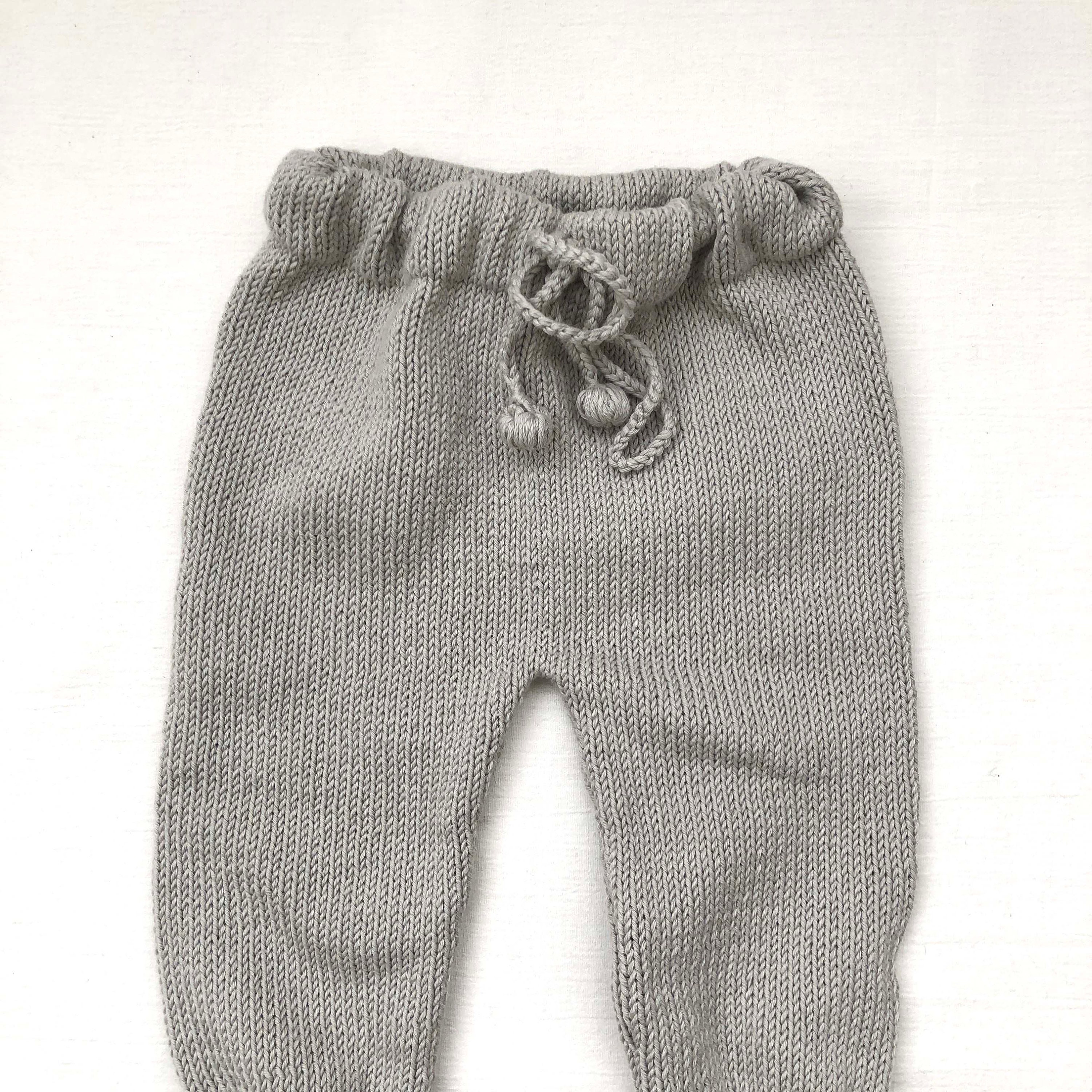 Hand Knitted Baby Pants 100% Organic Cotton Handmade Pure | Etsy