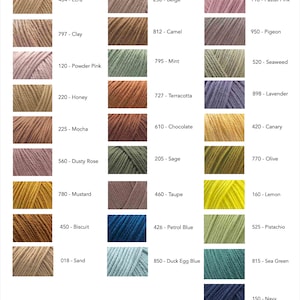 Organic Cotton Yarn, 50 gr 1.76 oz 105 mt 115 yrd Super Soft GOTS Certified 100% Organic Cotton Knitting and Crochet Yarn image 4