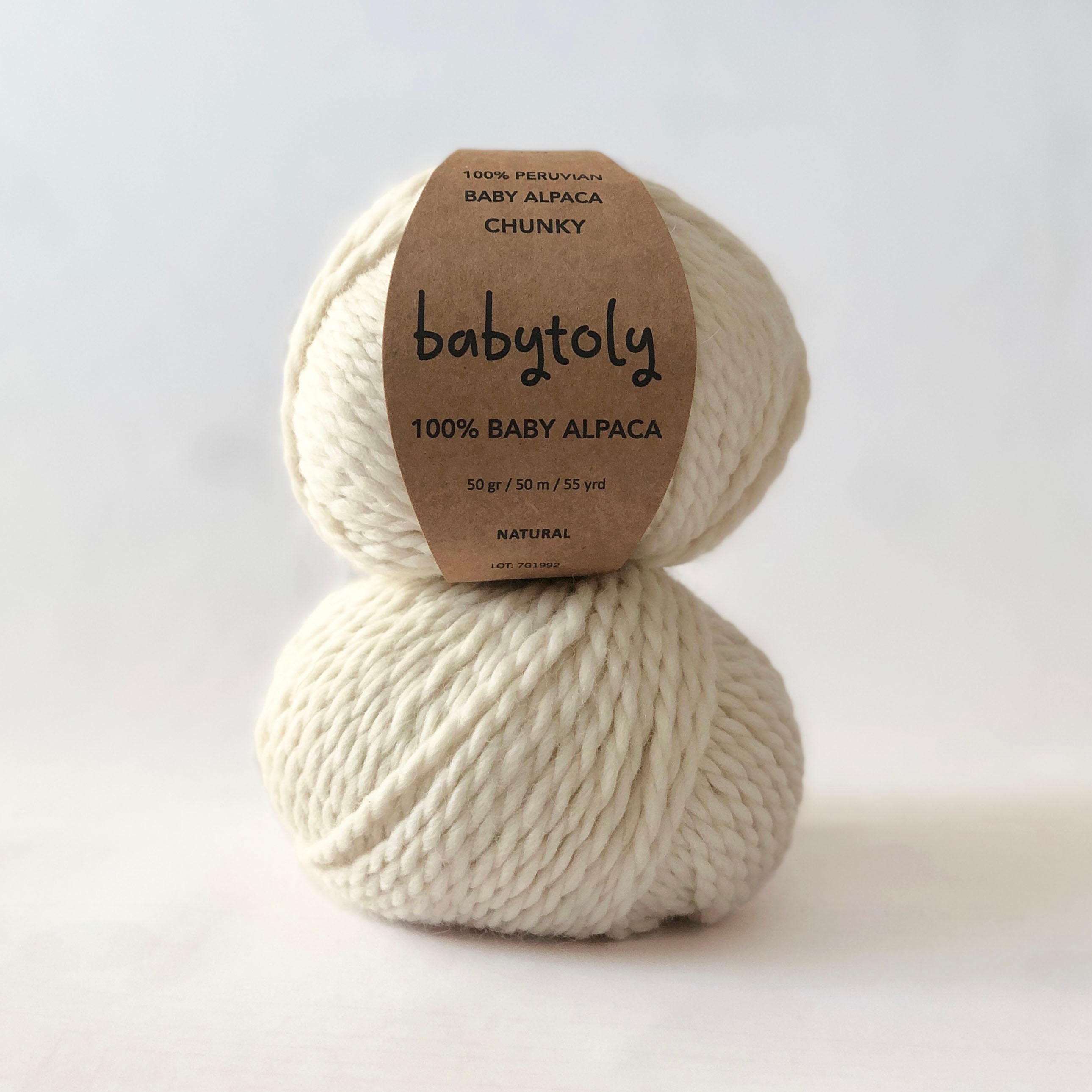 Blue Baby Alpaca Yarn From Peru for Crocheting or Knitting