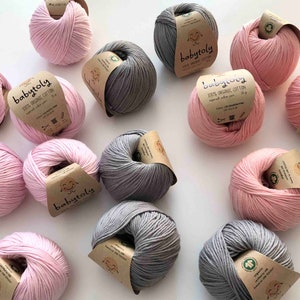 Organic Cotton Yarn, 50 gr 1.76 oz 105 mt 115 yrd Super Soft GOTS Certified 100% Organic Cotton Knitting and Crochet Yarn image 9