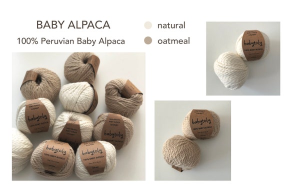 100% Baby Alpaca Yarn - OATMEAL