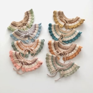 Handmade Kids Crochet Collars - Crochet Collar Baby / Kids - Handmade with Babytoly GOTS 100% Organic Cotton - Organic, Ethically handmade