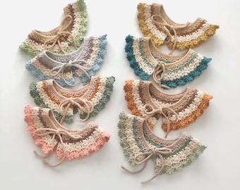 Handmade Kids Crochet Collars - Crochet Collar Baby / Kids - Handmade with Babytoly GOTS 100% Organic Cotton - Organic, Ethically handmade