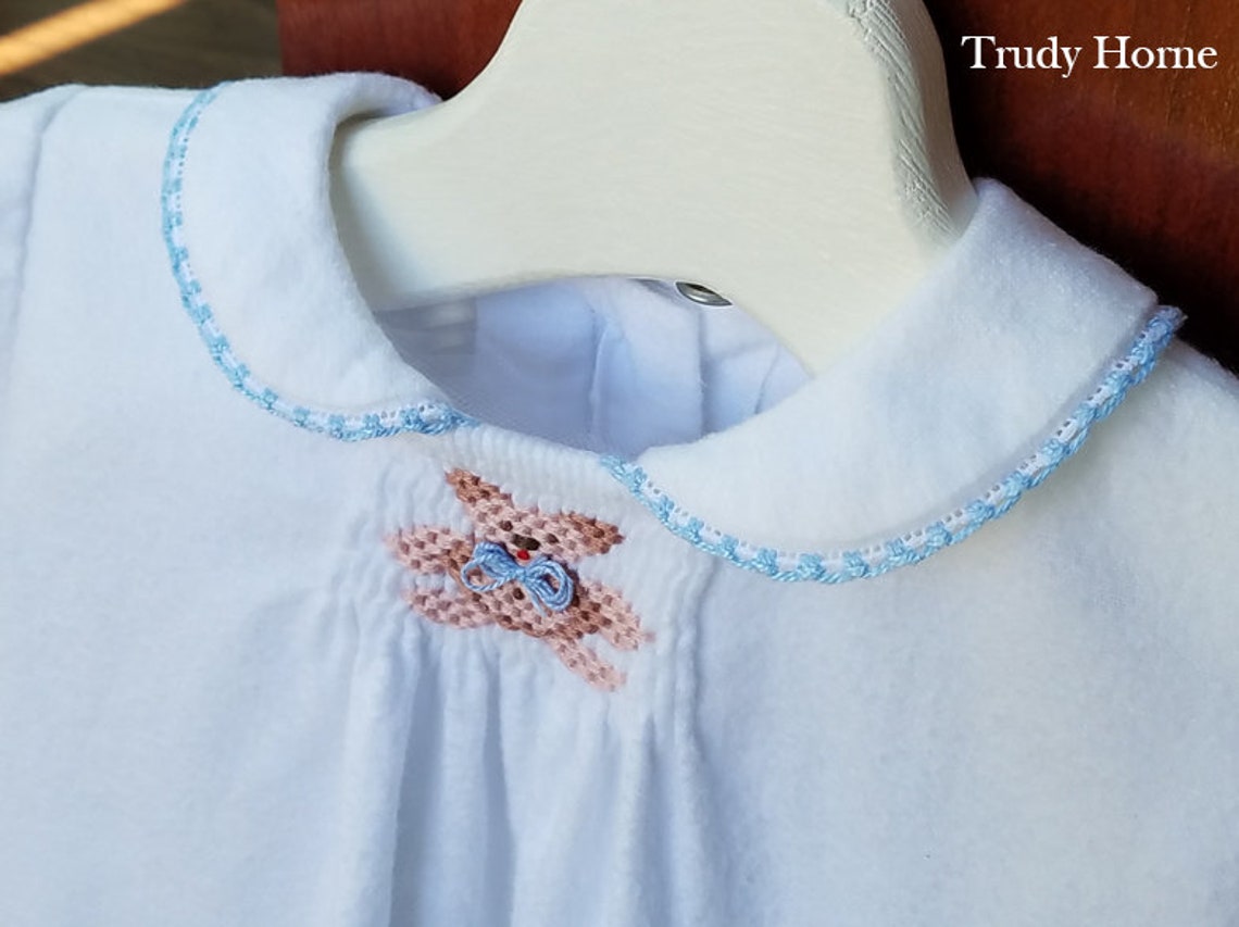 Baby Threads Smocked Argyle Daygown main image 1