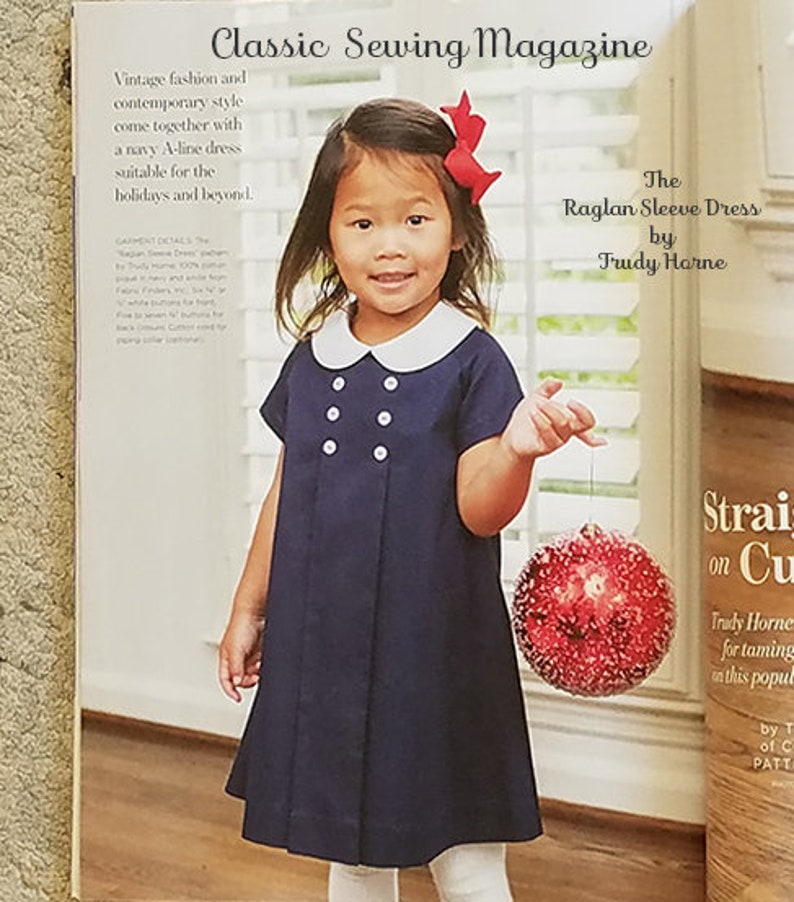 The Raglan Sleeve Dress sewing pattern | Etsy