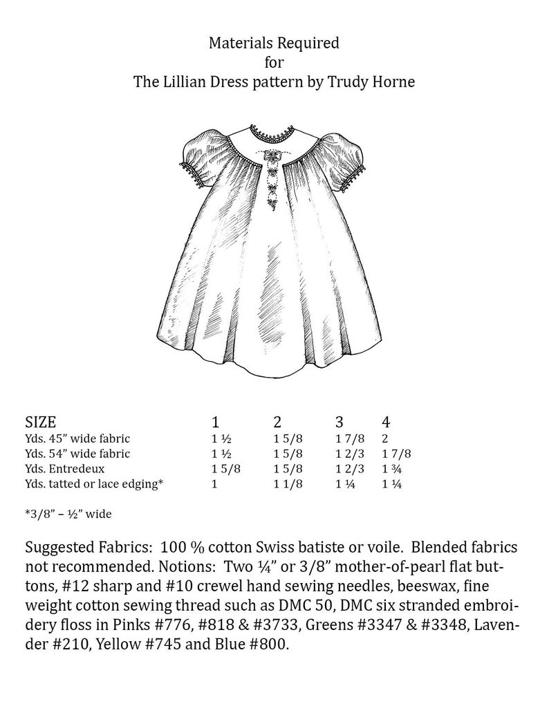 Lillian Dress Sewing Pattern by Trudy Horne | Etsy