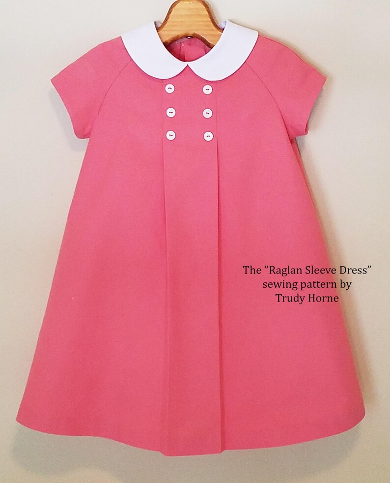 The Raglan Sleeve Dress sewing pattern | Etsy