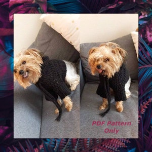 Back to Basics Crochet Dog Hoodie - Sizes: XS, S, M - PATTERN ONLY