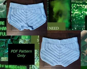 The Stay Sporty Crochet Shorts - PATTERN ONLY