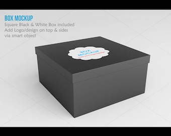 Product Box Mockup Square Box Mockup 3d Box Mockup Cake Box Mockup Branding Mockup Instant Digital Download Free Logo 3d Mockups