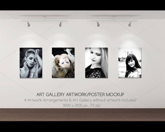 Download Poster Mockup Art Gallery Mockup Photographer Mockup Blank Etsy