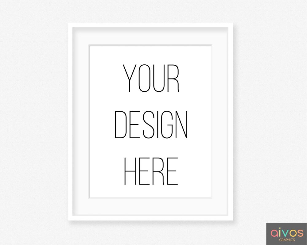 Download White Frame Mockup Poster Mockup 8x10 16x20 Mock Up Styled Etsy