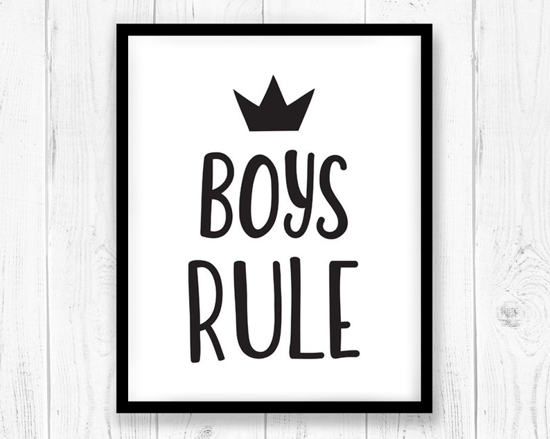Rule boys premium lettering vector