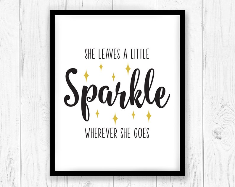 Printable Artwork, She leaves a very little sparkle any where she goes svg dxf, Bed room print poster, Typography Artwork, Wall artwork, cricut silhouette graphic relating to She Leaves a Little Sparkle Wherever She Goes Free Printable identify Printable Artwork, She leaves a small sparkle everywhere she goes svg dxf, Bed room print poster, Typography Artwork, Wall artwork, cricut silhouette