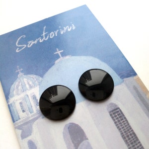 Black Glass Blythe Doll Eye Chips 14mm