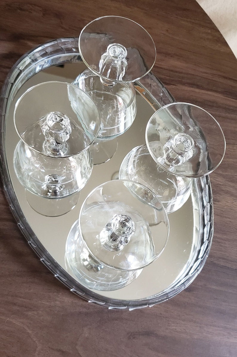 Vintage Coupe, Libbey Interlude, Champagne Coupe, Martini Glass, Vintage Cocktail Glass, Vintage Glassware, Vintage Barware, Set of 4 image 3