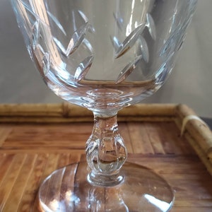 Vintage Libbey Colonial Heritage Cocktail Coupe, Vintage Coupe Glasses, Champagne Coupe, Etched Trio Glassware, Set of 3 image 8