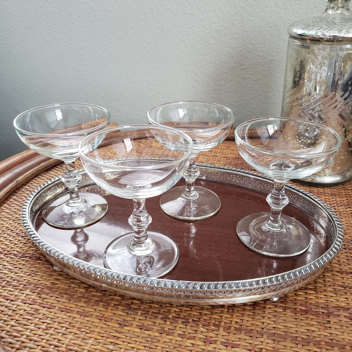 Vintage Champagne Coupe (Libbey Georgian Stem, Set of 6)