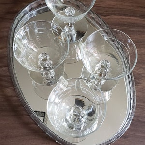 Vintage Coupe, Libbey Interlude, Champagne Coupe, Martini Glass, Vintage Cocktail Glass, Vintage Glassware, Vintage Barware, Set of 4 image 2