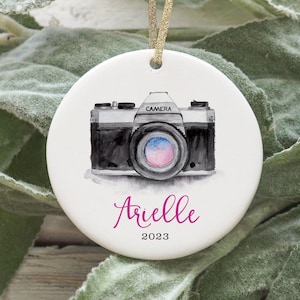 Photographer Ornament Personalized Ornament Photography Ornament Photographer Gift Custom Camera Ornament 2022 Photography Gift Shoot People