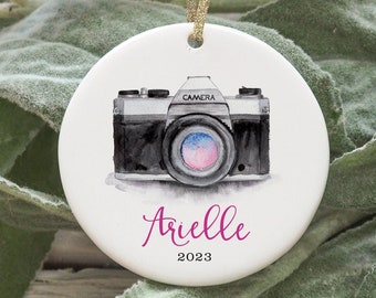 Photographer Ornament Personalized Ornament Photography Ornament Photographer Gift Custom Camera Ornament 2022 Photography Gift Shoot People