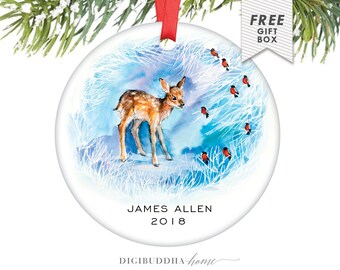 baby ornament babys first christmas ornament fawn deer personalized christmas ornament personalized new baby boy gift newborn ornament gift - Baby Boy First Christmas Ornament baby ornament babys first christmas ornament fawn deer personalized christmas ornament personalized new baby boy gift newborn ornament gift - Baby Boy First Christmas Ornament
