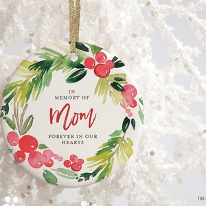 In Memory of Mom Gifts, Memory of Mother, Mom in Heaven, Sympathy Gift Mom Christmas Ornament Personalized, Loss of Mother, Loss of Mom Gift image 7