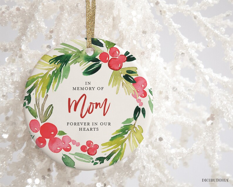 In Memory of Mom Gifts, Memory of Mother, Mom in Heaven, Sympathy Gift Mom Christmas Ornament Personalized, Loss of Mother, Loss of Mom Gift image 7