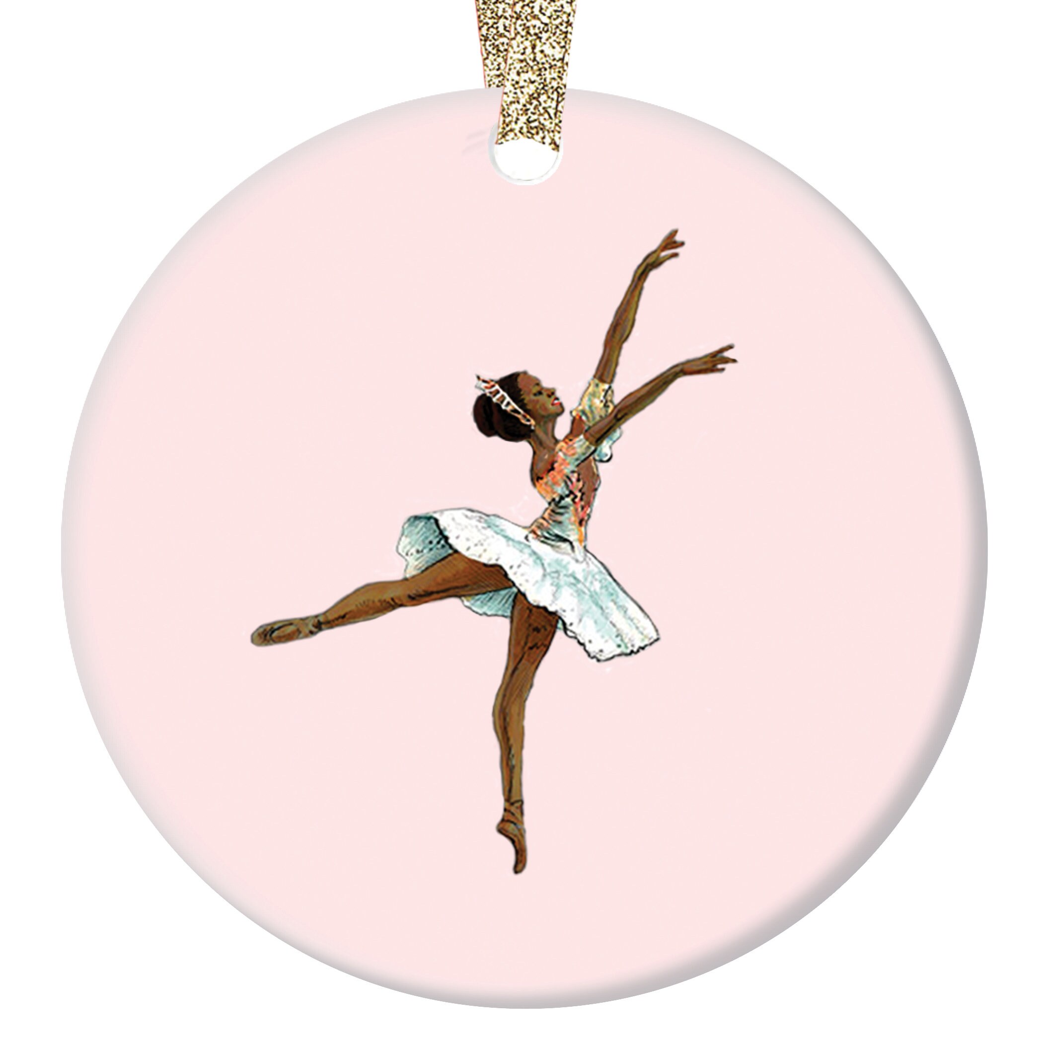 Personalized Nutcracker Ballerina Ornament Black Ballerina Etsy