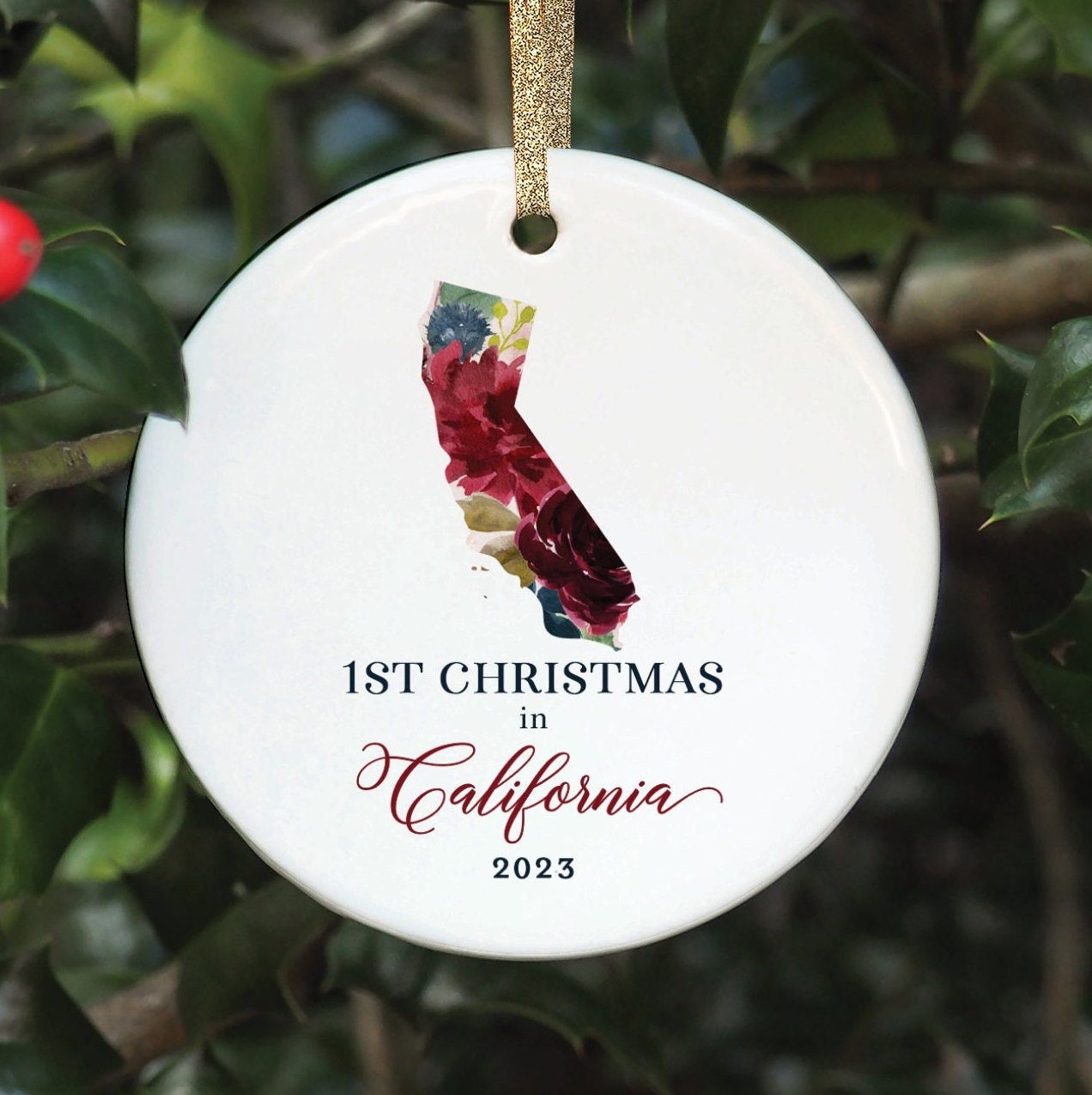 Discover 1st Christmas in California Gifts, California Christmas Ornament