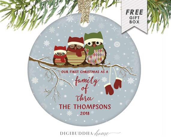 Our First Christmas As A Family Of Three Mommy & Daddy Etsy image 0 - Our First Christmas As A Family Of Three Mommy & Daddy Etsy
