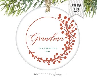 Oma Christbaumschmuck Oma Gigi Ornament erste Weihnachten als Oma wird eine Oma Geschenk für Mama von Tochter
