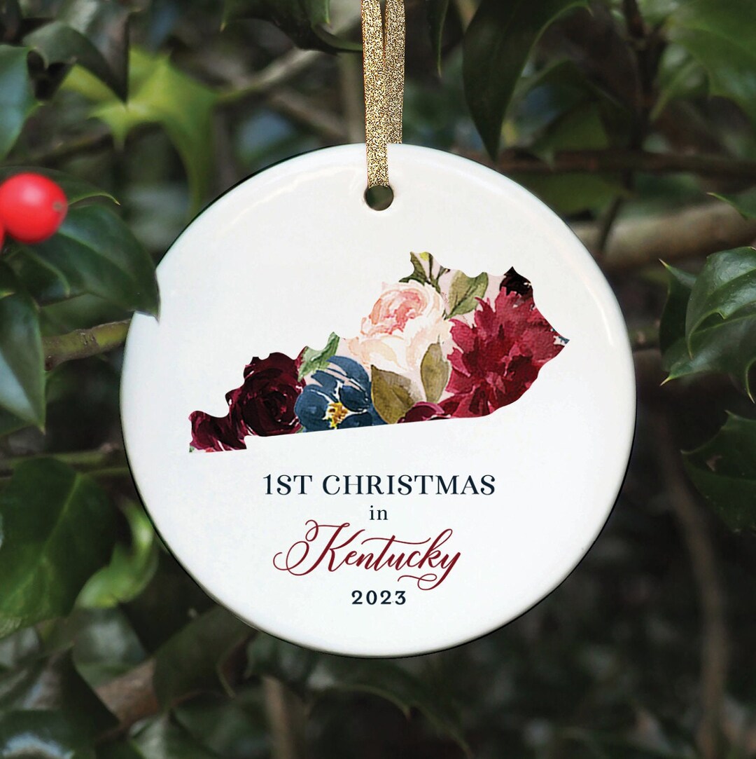 Kentucky Christmas Ornament First Christmas in Kentucky Etsy